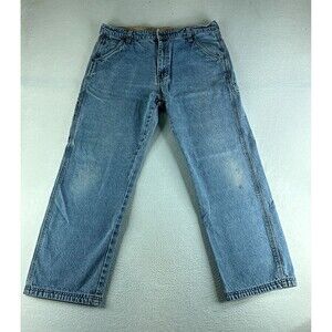 Smith's Jeans Blue Tag Size 36x30 Straight Medium Wash Workwear Denim
